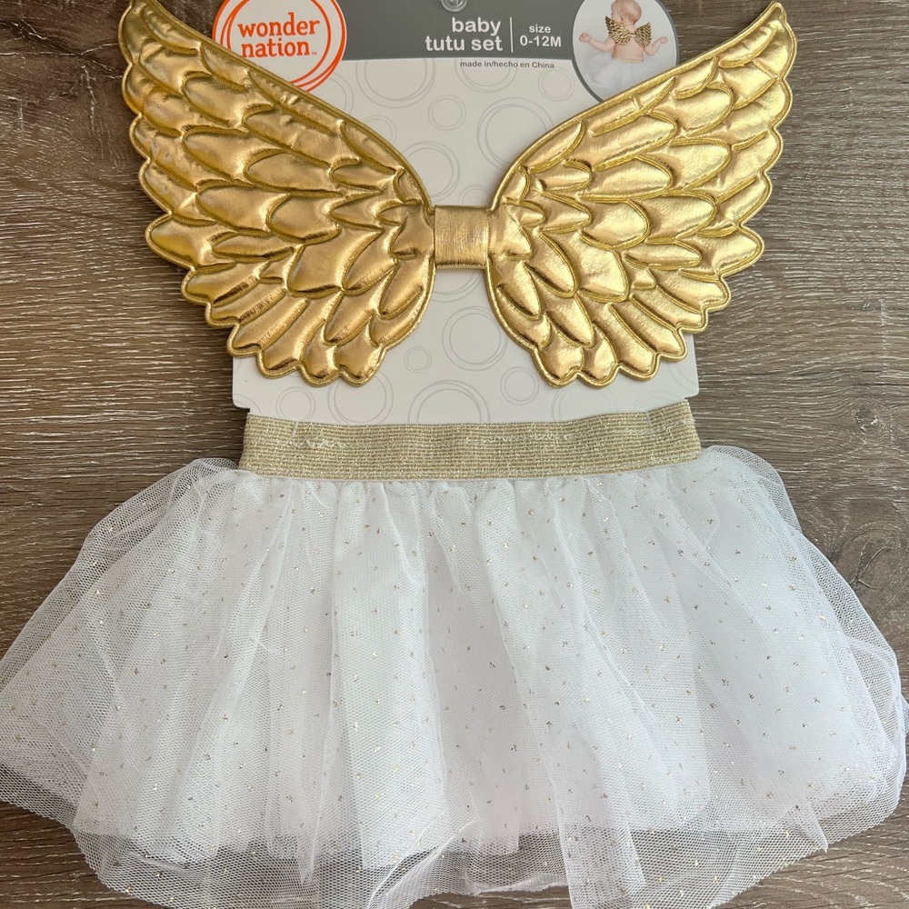 Baby Angel TuTu Set. 0-12 Month NWT.